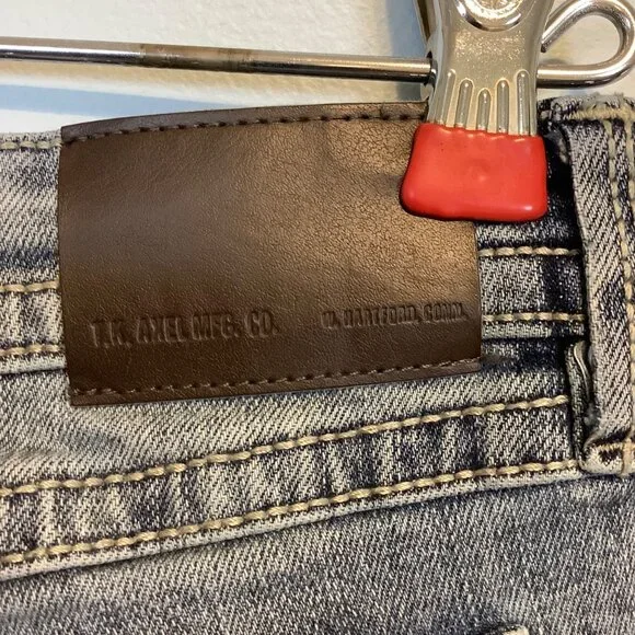 Axel Boys Jeans Size 14 Classic Straight Light Wash Embroidered Pockets - Picture 9 of 13